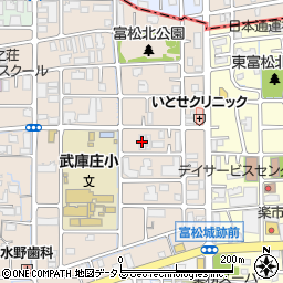 ピュアティ武庫之荘３周辺の地図