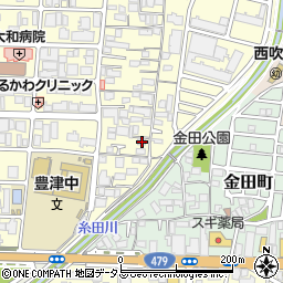 大阪府吹田市垂水町2丁目36-10周辺の地図