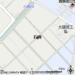 愛知県豊橋市青竹町石洲周辺の地図