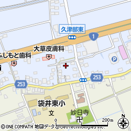 静岡県袋井市国本2057-1周辺の地図