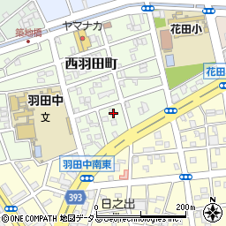 愛知県豊橋市西羽田町154周辺の地図