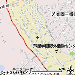 兵庫県西宮市苦楽園四番町12-1周辺の地図