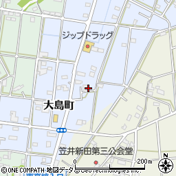 静岡県浜松市中央区大島町400周辺の地図