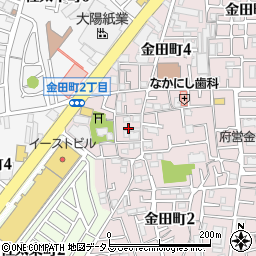大阪府守口市金田町2丁目56周辺の地図