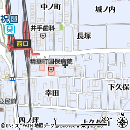 京都府相楽郡精華町祝園砂子田11周辺の地図