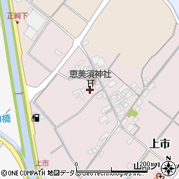 岡山県赤磐市上市299周辺の地図