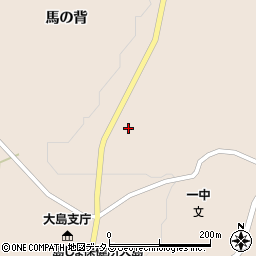 東京都大島町元町馬の背周辺の地図