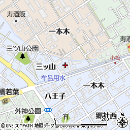 愛知県豊橋市牟呂町一本木3-2周辺の地図