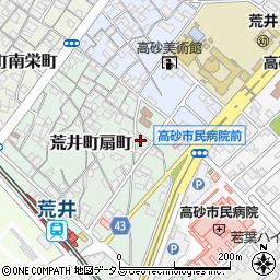 兵庫県高砂市荒井町扇町2-16周辺の地図