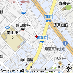 愛知県豊橋市南瓦町104周辺の地図