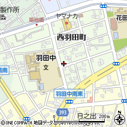 愛知県豊橋市西羽田町133周辺の地図