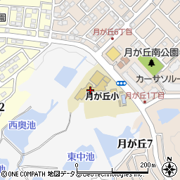 神戸市立月が丘小学校周辺の地図