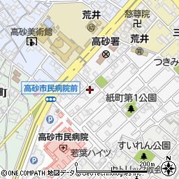 兵庫県高砂市荒井町紙町26-23周辺の地図