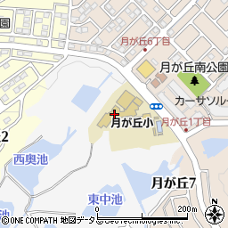 神戸市立月が丘小学校周辺の地図