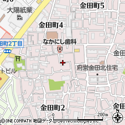大阪府守口市金田町2丁目61周辺の地図