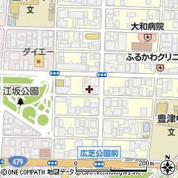 チサンマンション第５江坂周辺の地図