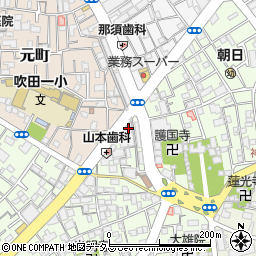 池田泉州銀行吹田支店周辺の地図