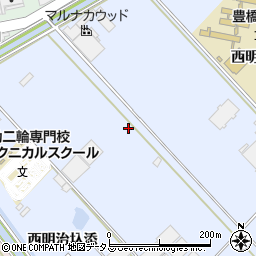 愛知県豊橋市牟呂町西明治川東周辺の地図