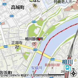 南高浜自転車駐車場周辺の地図