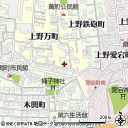 三重県伊賀市上野万町2246周辺の地図