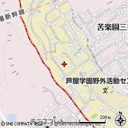 兵庫県西宮市苦楽園四番町12周辺の地図