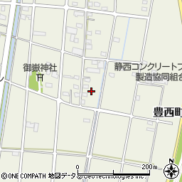 静岡県浜松市中央区豊西町382周辺の地図