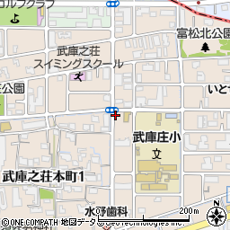 兵庫県尼崎市武庫之荘本町周辺の地図