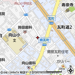愛知県豊橋市南瓦町102周辺の地図