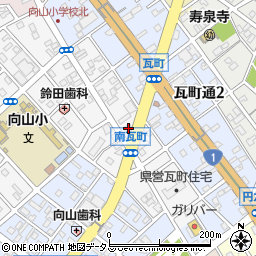 愛知県豊橋市南瓦町50周辺の地図