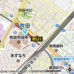 吹田市役所前(阪急吹田)周辺の地図