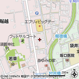 静岡県袋井市堀越952周辺の地図