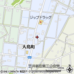 静岡県浜松市中央区大島町402周辺の地図