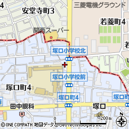 カラオケバンバン BanBan 尼崎塚口店周辺の地図