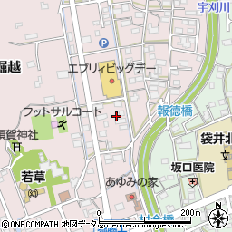 静岡県袋井市堀越953-14周辺の地図