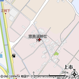 岡山県赤磐市上市296周辺の地図