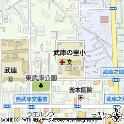 尼崎市立　武庫の里児童ホーム周辺の地図
