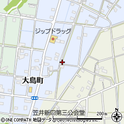 静岡県浜松市中央区大島町395周辺の地図