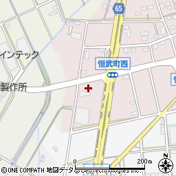 静岡県浜松市中央区恒武町160周辺の地図