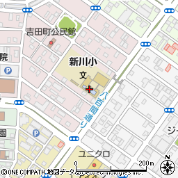 豊橋市立新川小学校周辺の地図