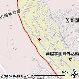 兵庫県西宮市苦楽園四番町12-12周辺の地図
