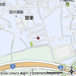 静岡県袋井市鷲巣392-29周辺の地図