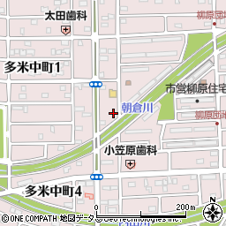 愛知県豊橋市多米中町周辺の地図