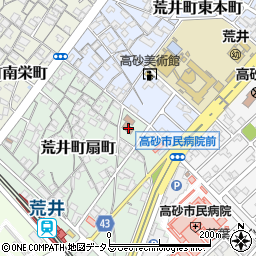 兵庫県高砂市荒井町扇町2-24周辺の地図