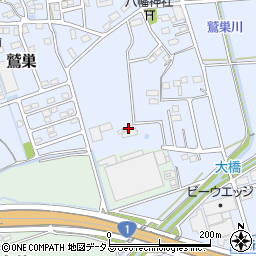 静岡県袋井市鷲巣622周辺の地図