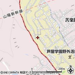兵庫県西宮市苦楽園四番町16-40周辺の地図
