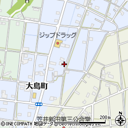 静岡県浜松市中央区大島町385周辺の地図
