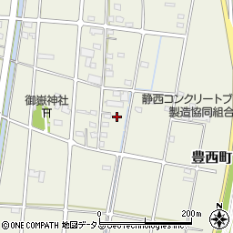 静岡県浜松市中央区豊西町387周辺の地図