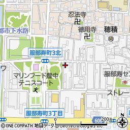 ＣＡＲＢＯＹ服部寿町３丁目第２駐車場周辺の地図