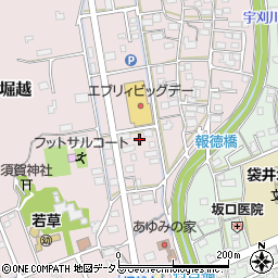 静岡県袋井市堀越952-3周辺の地図
