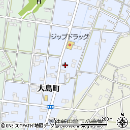 静岡県浜松市中央区大島町383周辺の地図